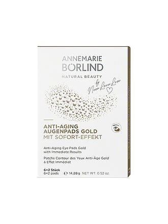 ANNEMARIE BÖRLIND | ANTI-AGING AUGENPADS GOLD 6 Stk | keine Farbe